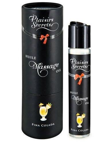 Массажное масло с ароматом пина колады Huile de Massage Gourmande Pina Colada - 59 мл. от Plaisir Secret