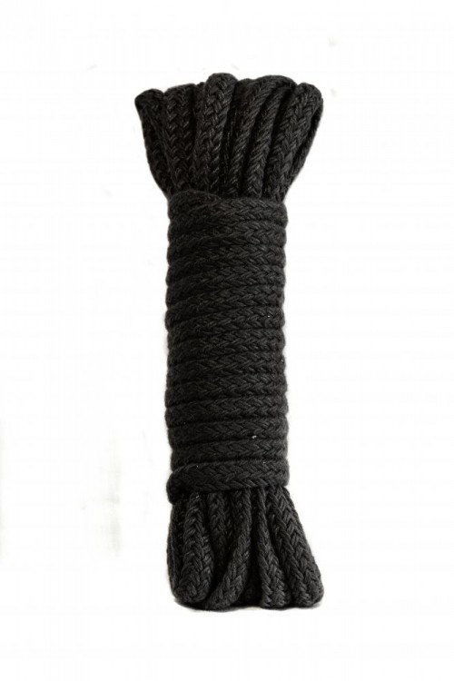 Черная веревка Bondage Collection Black - 9 м. от Lola toys