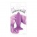 Сиреневая анальная пробка с сиреневым хвостом Unicorn Tails Pastel Purple от NS Novelties