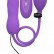 Фиолетовый расширяющийся анальный виброплаг с грушей - 14,5 см. от Shots Media BV