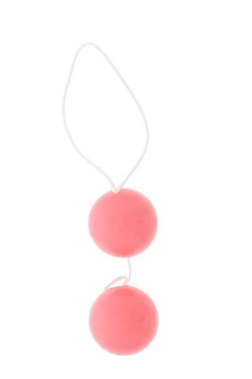 Розовые вагинальные шарики Vibratone DUO-BALLS от Seven Creations