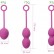 Набор фиолетовых вагинальных шариков Nova Ball со смещенным центром тяжести от Svakom