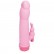 Розовый силиконовый массажёр с клиторальным отростком - 16,5 см. от NMC