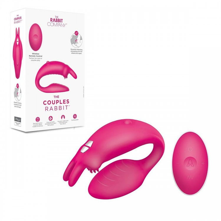 Розовый вибратор для пар The Couples Rabbit от The Rabbit Company