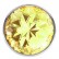 Большая серебристая анальная пробка Diamond Yellow Sparkle Large с жёлтым кристаллом - 8 см. от Lola toys