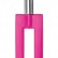 Розовая шлёпалка Leather Gap Paddle - 35 см. от Shots Media BV