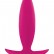 Розовая анальная пробка для ношения INYA Spades Small - 10,2 см. от NS Novelties