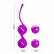 Лиловые вагинальные шарики на сцепке Kegel Tighten Up I от Baile