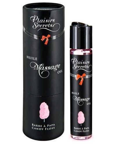 Массажное масло с ароматом сладкой ваты Huile de Massage Gourmande Barbe à Papa - 59 мл. от Plaisir Secret