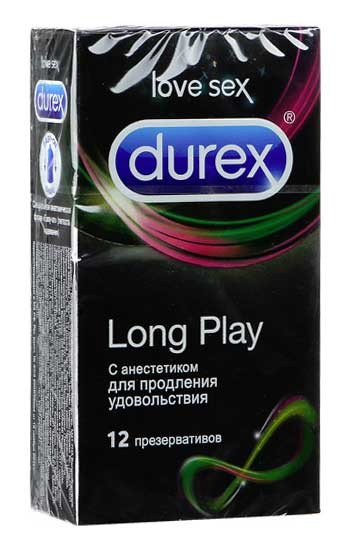 Презервативы для продления удовольствия Durex Long Play - 12 шт. от Durex