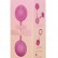Розовые вагинальные шарики с вибрацией от Seven Creations