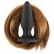 Чёрная анальная пробка с каштановым хвостом Filly Tails Chestnut от NS Novelties