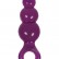 Средняя фиолетовая анальная пробка Jolie Ripples - 12 см. от NS Novelties