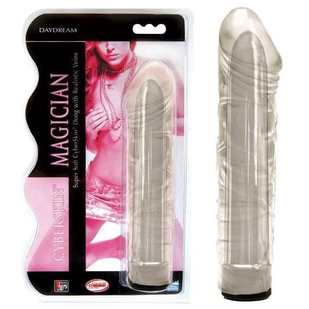 Прозрачный мультискоростной вибратор-реалистик Magician - 17 см. от Dream Toys