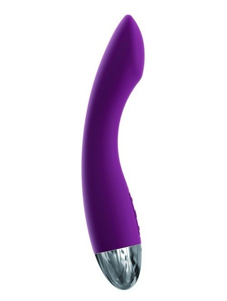 Фиолетовый вибратор Amy - 17 см. от Svakom