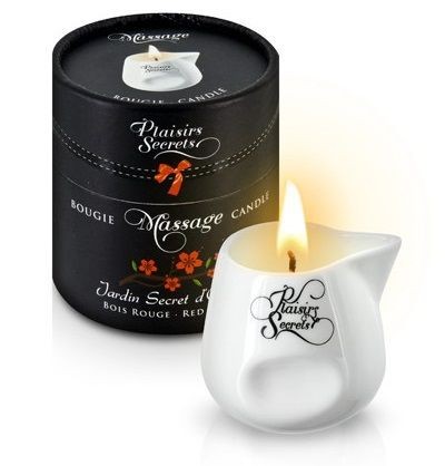 Массажная свеча с ароматом красного дерева Jardin Secret D orient Bois Roug - 80 мл. от Plaisir Secret