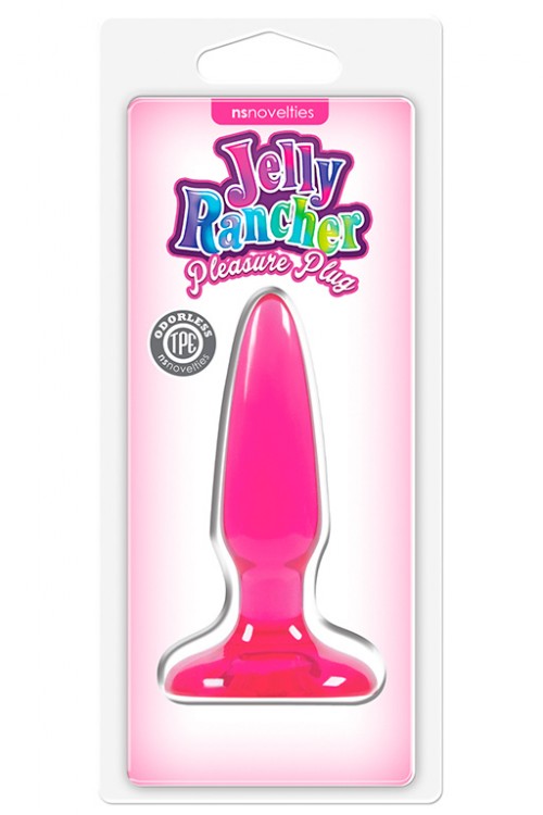 Розовая анальная мини-пробка  Jelly Rancher Pleasure Plug Mini - 8,1 см. от NS Novelties