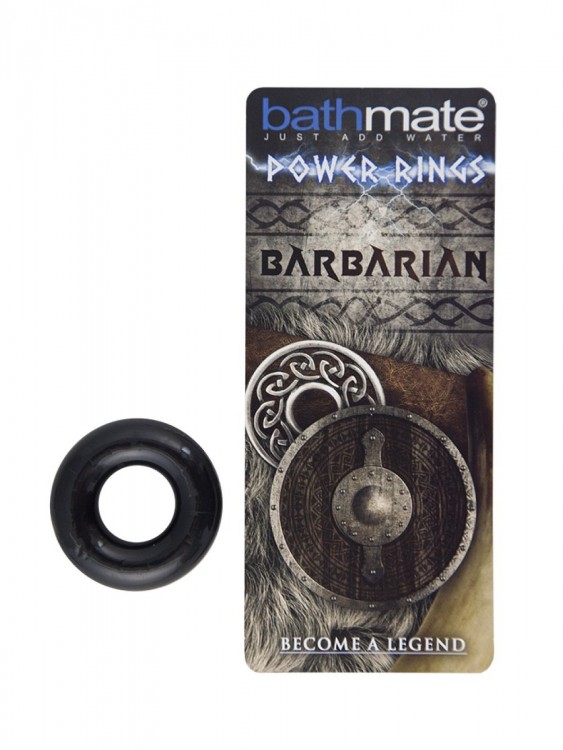 Чёрное эрекционное кольцо Barbarian от Bathmate