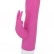 Розовый вибромассажер с клиторальным стимулятором ROLLER TIP WITH ROLLER BALL MOVEMENT - 14 см. от Seven Creations