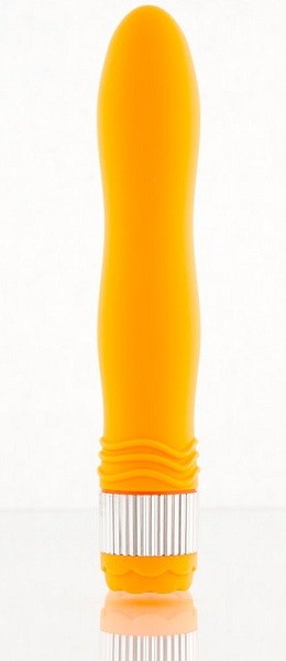 Оранжевый водонепроницаемый вибратор - 21,5 см. от Sexus