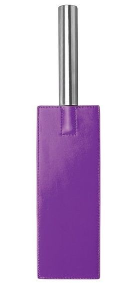 Фиолетовая прямоугольная шлёпалка Leather Paddle - 35 см. от Shots Media BV