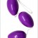 Фиолетовые анально-вагинальные шарики от Eroticon