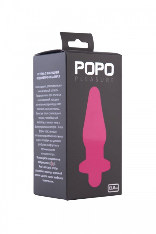 Водонепроницаемая вибровтулка розового цвета POPO Pleasure - 13,6 см. от ToyFa