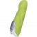 Нежно-зелёный вибратор Dolce Jaxon - 12,5 см. от ToyFa