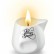 Массажная свеча с ароматом персика Bougie Massage Gourmande Pêche - 80 мл. от Plaisir Secret