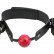 Кляп-наручники с красным шариком Breathable Ball Gag Restraint от Pipedream