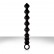 Черная анальная цепочка из силикона PERLES D AMOUR - 22 см. от NS Novelties
