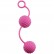 Розовые вагинальные шарики с ребристым рельефом от Dream Toys