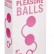 Розовые вагинальные шарики с ребристым рельефом от Dream Toys