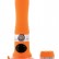 Оранжевый водонепроницаемый вибратор на присоске со сменной панелью управления - 19 см. от Sexus