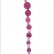 Розовая анальная цепочка с ручкой - 30 см. от Eroticon