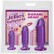 Набор из трех фиолетовых анальных фаллоимитаторов Crystal Jellies Anal Starter Kit от Doc Johnson