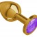 Золотистая средняя пробка с фиолетовым кристаллом - 8,5 см. от Сумерки богов