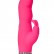 Розовый вибратор с клиторальным стимулятором PURRFECT SILICONE DELUXE DUOVIBE - 17,5 см. от Dream Toys