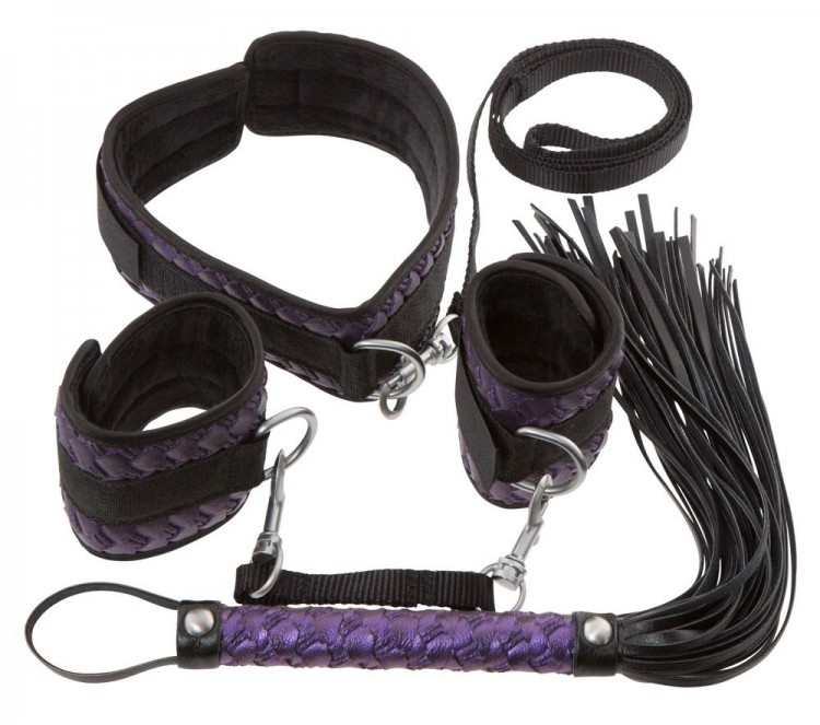 Чёрно-фиолетовый набор для бондажа Bondage Set от Orion