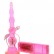 Розовая виброёлочка для анальной стимуляции - 17,8 см. от Seven Creations