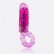 Фиолетовое эрекционное кольцо с вибрацией и пальчиком OYEAH PURPLE от Screaming O