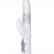 Белый вибратор с клиторальным отростком LAYLA FLORETTE - 25 см. от Seven Creations
