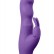 Фиолетовый вибратор с клиторальным стимулятором PURRFECT SILICONE DELUXE RABBIT 100FNCT - 20 см. от Dream Toys