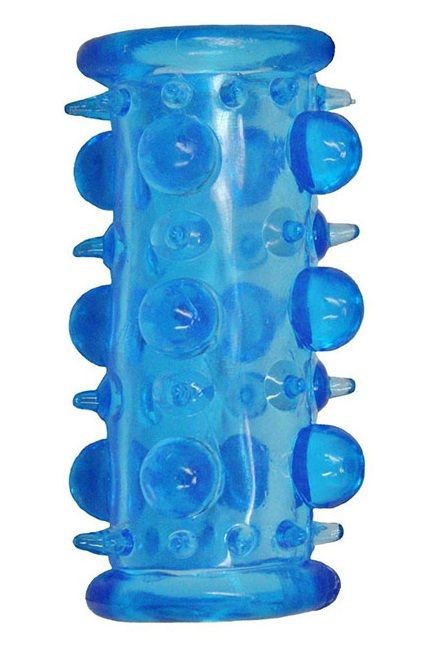 Голубая насадка с шипами и шишечками LUST CLUSTER от Dream Toys