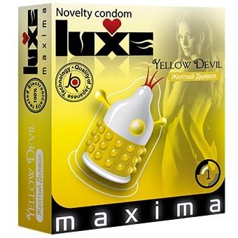 Презерватив LUXE Maxima  Желтый дьявол  - 1 шт. от Luxe