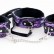 Пурпурный кружевной набор: ошейник и наручники от ToyFa