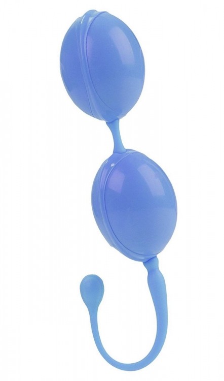 Голубые каплевидные вагинальные шарики L amour Premium Weighted Pleasure System от California Exotic Novelties