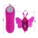 Розовый вибростимулятор с насадкой в виде бабочки от Baile