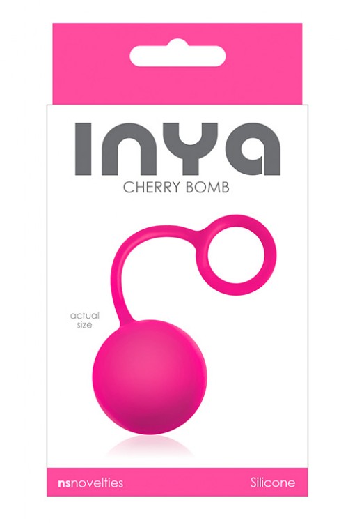 Розовый вагинальный шарик INYA Cherry Bomb Pink от NS Novelties