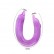 Фиолетовый двойной фаллоимитатор Dolphin - 30,5 см. от Baile